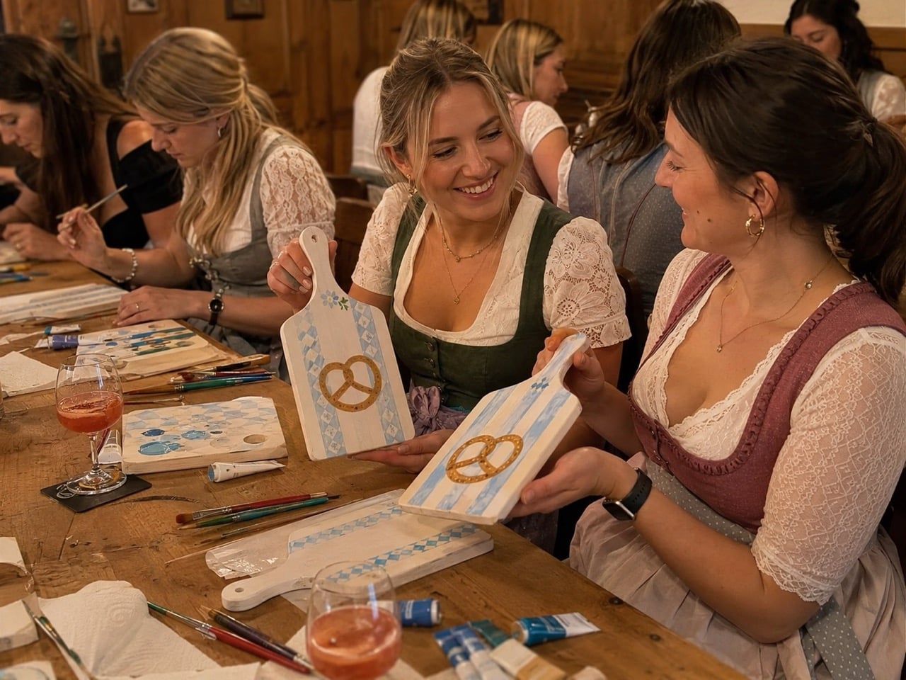 Wiesn-Brotzeitbrettl Paint & Social - Girl's only